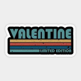 Proud Limited Edition Valentine Name Personalized Retro Styles Sticker